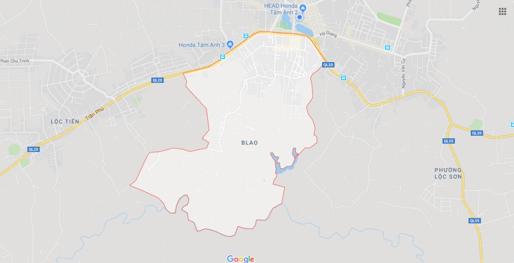 Bản đồ Phường Blao, Thành Phố Bảo Lộc, Lâm Đồng