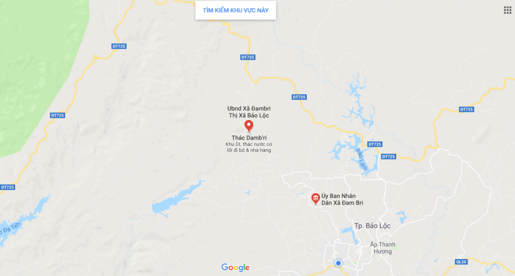 Bản đồ Xã DamBri, Thành Phố Bảo Lộc, Lâm Đồng