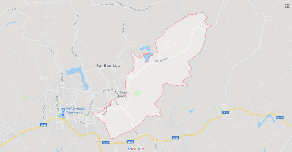 Bản đồ Xã Lộc Thanh, Thành Phố Bảo Lộc, Lâm Đồng