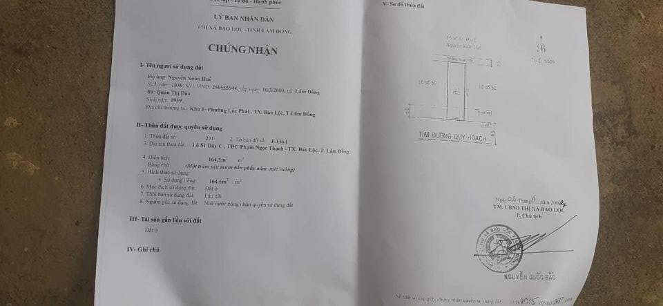 Bán nhà khu tái định cư Phạm Ngọc Thạch, Thành phố Bảo Lộc, Lâm Đồng