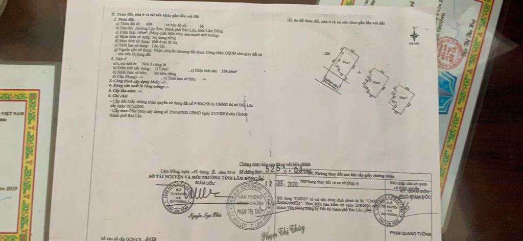 Nhà mặt tiền Đội cấn Trung Tâm Thành phố Bảo Lộc