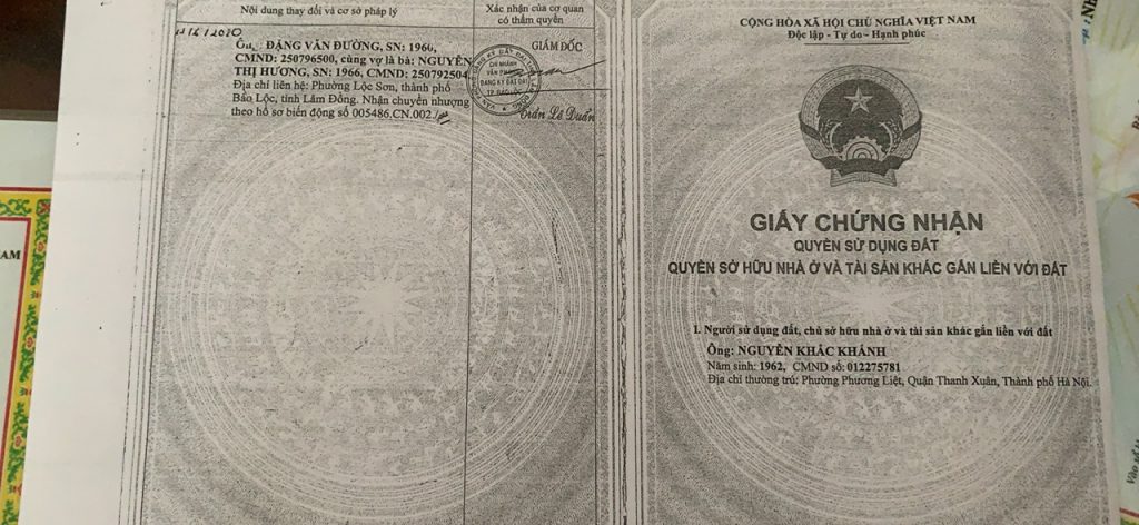 Nhà mặt tiền Đội cấn Trung Tâm Thành phố Bảo Lộc