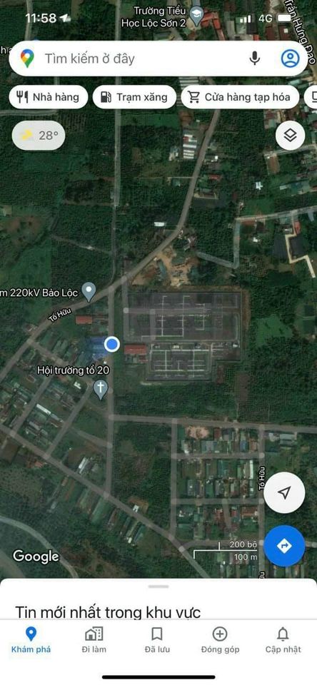 Đất nền thổ cư mặt tiền Tố Hữu Lộc Sơn Bảo Lộc