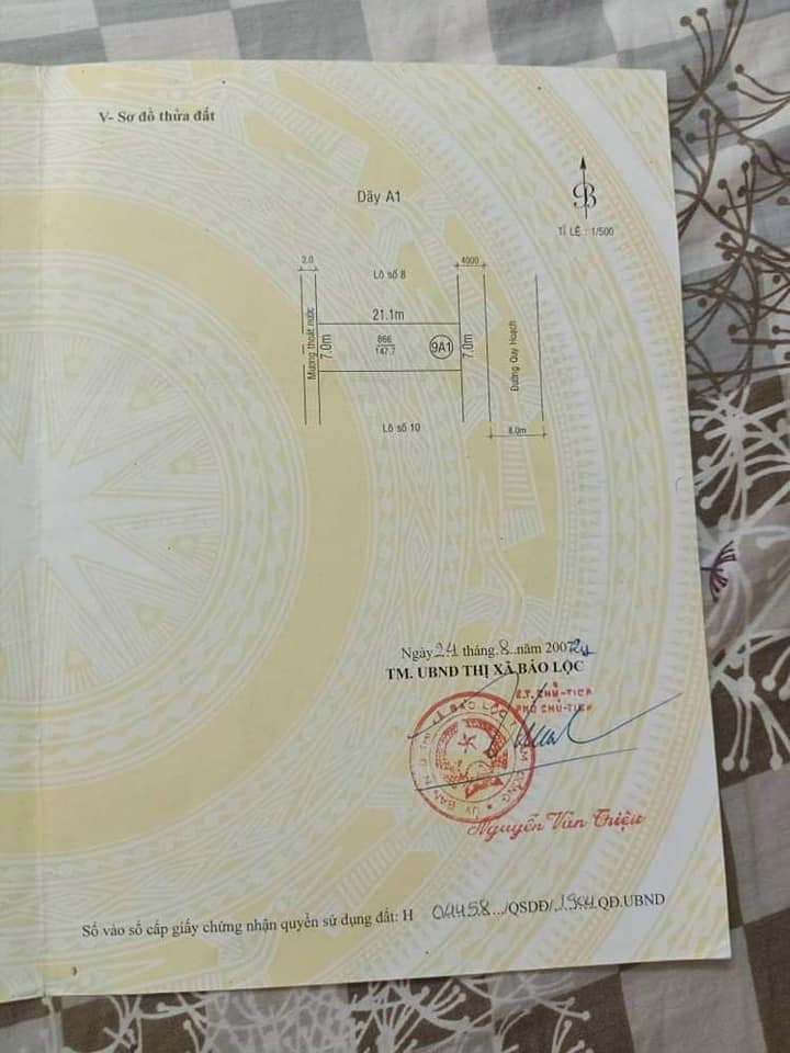 Đất nền thổ cư mặt tiền Tố Hữu Lộc Sơn Bảo Lộc