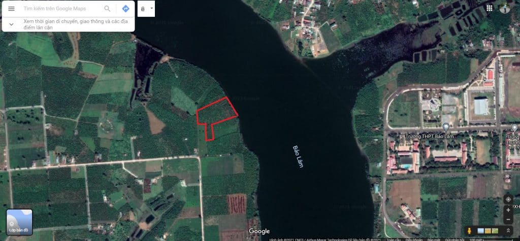 Bán 6,5 sào vườn cafe giáp mặt Hồ Bảo Lâm Thị trấn Lộc Thắng