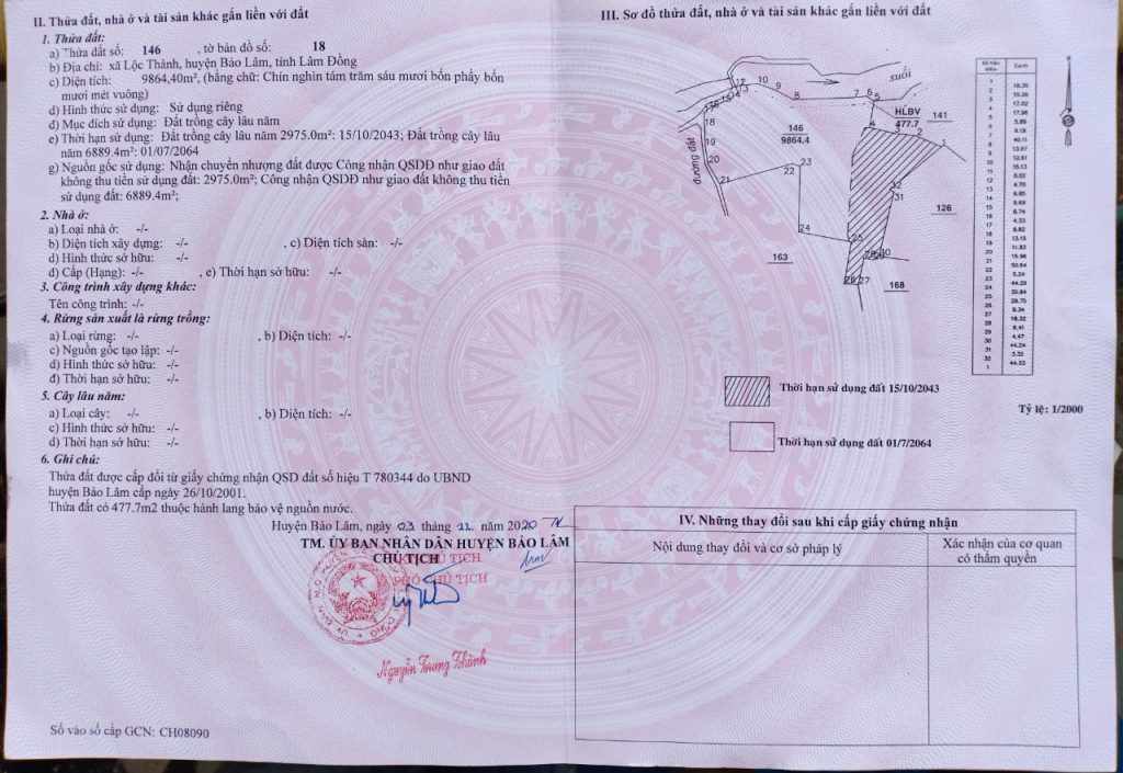 Bán 9,8 sào đất vườn Thác KMai Lộc Thành Bảo Lâm Lâm Đồng