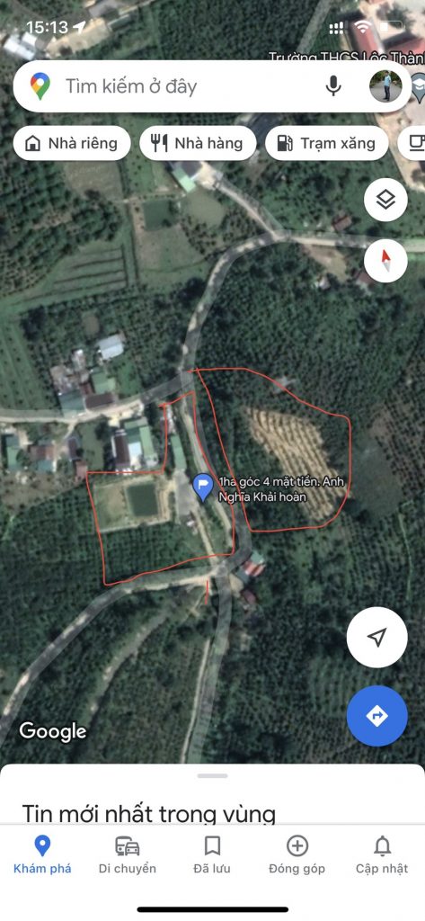 Bán nhà vườn góc 2 mặt tiền hẻm Quốc lộ 55 Lộc Thành Bảo Lâm Lâm Đồng