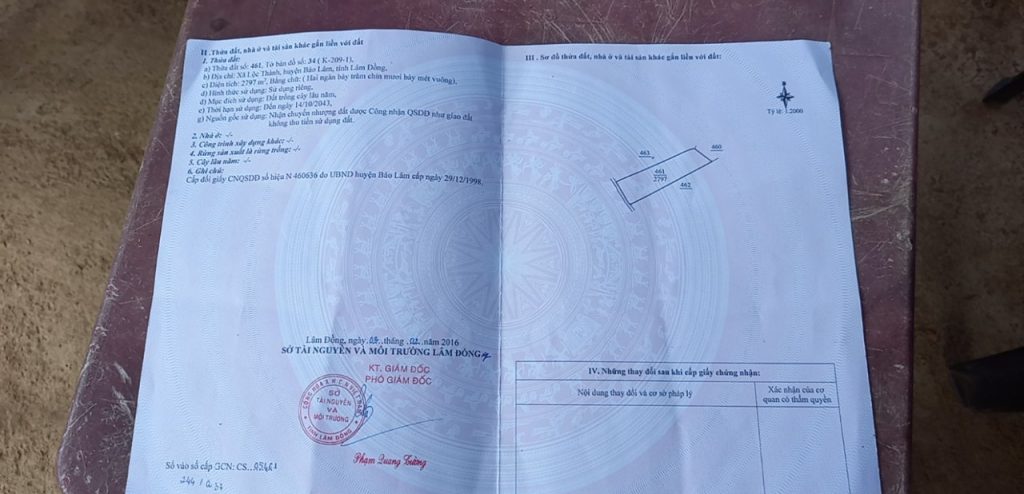 Bán 2,8 sào đường số 2 Thôn 16 Lộc Thành Bảo Lâm Lâm Đồng