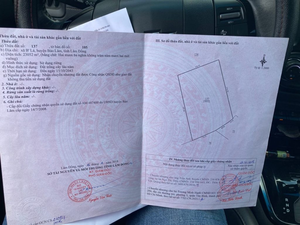 Bán 20 ha đất nông nghiệp Bla Bảo Lâm Lâm Đồng