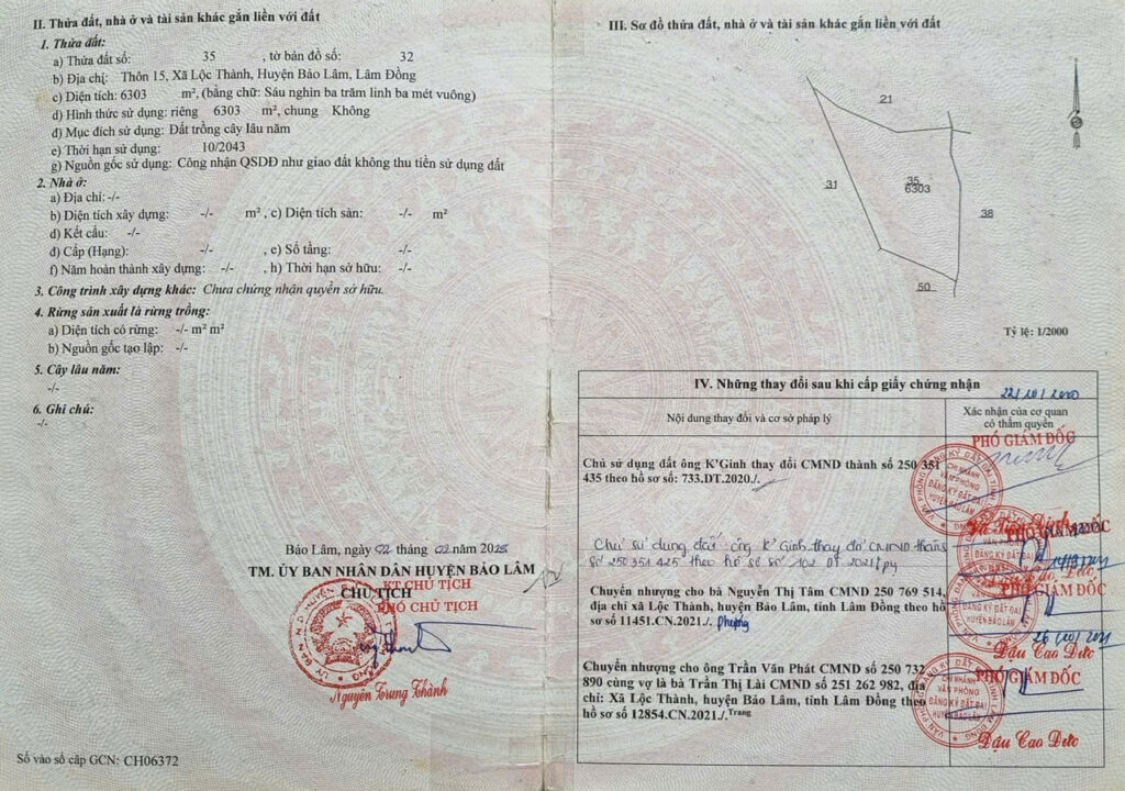 Bán vườn cà phê chè giá rẻ Thôn 15 Lộc Thành Bảo Lâm